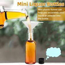 5/20/60/100PCS Mini Liquor Bottles – Versatile & Portable Plastic Containers With Airtight Seal For Spirits, Juices & Sauces – Leak-Proof, Shatterproof Plastic Mini Bottles With Airtight Latch Caps: 0.85oz/1.7oz/3.3oz/5oz Reusable Hand Washable Containers For Food Contact, Party & Wedding Favors Thanksgiving, Halloween, And Christmas Are Applicable
