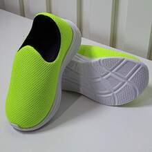 Children's Tennis Comfortable School Sock Sneakers Unisex Slip On Tenis Femenino - 青檸色 - 查看 6