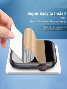 3 Miếng Phim Bảo Vệ Màn Hình Apple Watch Tương Thích Với Apple Watch 7 6 SE 5 4 3 Miếng Dán Bảo Vệ Màn Hình Kính Mềm Tương Thích Với Apple Watch 40MM 41MM 42MM 44MM 45MM Dòng Apple Watch Phim Bảo Vệ Màn Hình - Trong sáng - Xem 6