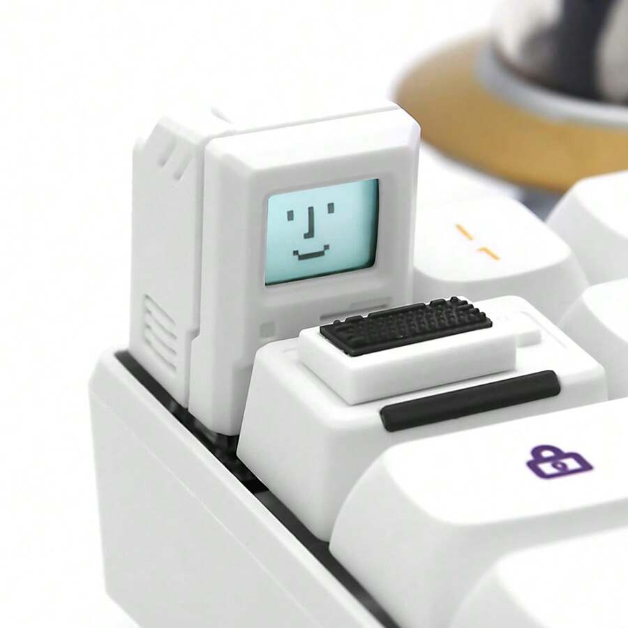 Teclas personalizadas para la tecla Esc y la tecla Tab - Teclas magnéticas de transmisión de luz - Teclado retroiluminado mecánico con teclas Esc y Tab clásicas y retro para PC gamer, GK61, GK64, SK87, GH60 y la mayoría de teclados - Tecla de eje transversal - Ver 1