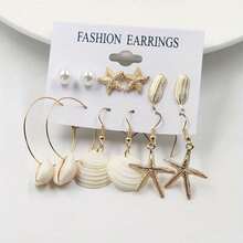 12 Stücke Türkis Muschel Armband, Strand Reise Surfen Zubehör für Männer Frauen