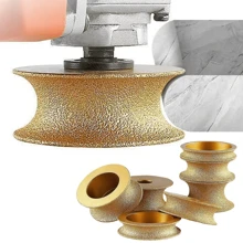 20mm孔径 3英寸（75mm）圆形真空钎焊水钻砂轮，半圆边，大理石边缘轮廓打磨盘 直径：3英寸/75毫米；孔径：20mm；厚度：10mm、15mm、20mm、25mm、30mm、35mm 适用机型：100型角磨机或手钻 特点：简单易用，高品质粗糙水钻表面确保在各种表面上均表现出色 - 彩色 - 查看 6