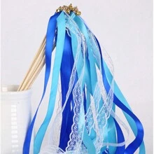 50/20/10 件/批 带铃铛的丝带婚礼魔杖 旋转彩带 婚礼丝带棒 适用于婚礼装饰、圣诞节 - 彩色 - 查看 21