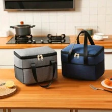 Cation Insulated Lunch Bag Portable Tote Lunch Box Bag For Office Workers & Students, Aluminum Foil Thicker Waterproof, Summer Outdoor Bags For Food, Picnic Camping Bags,Back To School