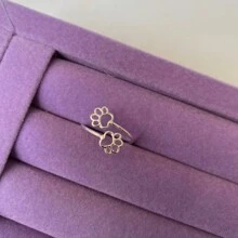 Silver Plated "Patinha" Adjustable Ring - 銀色 - 查看 1