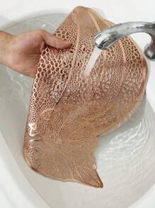 1-4 szt. Okrągłe proste podkładki z PCV, zmywalne, łatwe do czyszczenia, wycieranie, antypoślizgowe, odporne na ciepło, maty stołowe, słodka zaduma, eleganckie podkładki, ustawienie blatu, mata na stół w kuchni, świąteczne dekoracje weselne - Wielokolorowe - Zobacz 7