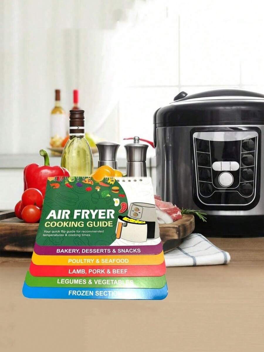Tập sách hướng dẫn nấu ăn bằng nồi chiên không khí 1 mảnh, Bộ bảng cheat từ tính cho nồi chiên không khí, Bảng thời gian nấu, Sách dạy nấu ăn Phụ kiện nồi chiên không dầu Hướng dẫn nhiệt độ nồi nấu ăn, Phụ kiện nồi chiên không khí Chiên và nấu ăn, Giáng sinh, Halloween, Đồ dùng nhà bếp ngày lễ