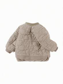 Balabala Abrigo acolchado para bebé niña, ropa cosida nueva, gruesa, de moda y sencilla - Gris - Ver 5