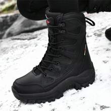 Mid-Calf Windproof Waterproof Boots For Women & Men, Fit Camping Comfortable Anti-Slip Snow Boots For Outdoor Hiking, Large Size