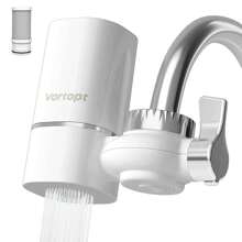 Vortopt T1 Faucet Water Filter For Sink, 400 Gallons NSF Certified Tap Water Purifier For Kitchen And Bathroom, Reduces Lead, Chlorine - 白色 - 查看 1
