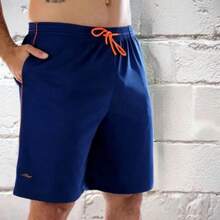 E.Lite Men's Shorts With Laces And 2 Pockets – Various Sizes Available - Màu xanh hải quân - Xem 1