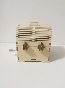 3D Puzzle drewniane Ręka Skarb Pozytywka Światło słoneczne Wykonany ręcznie Montaż Model Zestaw Wakacje Urodziny Prezenty na święta