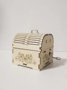 3D Puzzle drewniane Ręka Skarb Pozytywka Światło słoneczne Wykonany ręcznie Montaż Model Zestaw Wakacje Urodziny Prezenty na święta