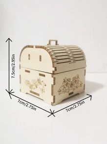 3D Puzzle drewniane Ręka Skarb Pozytywka Światło słoneczne Wykonany ręcznie Montaż Model Zestaw Wakacje Urodziny Prezenty na święta