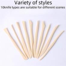 10 Cái/1 Bộ Bộ Dụng Cụ Đất Sét, Điêu Khắc Đất Sét Dao Khắc Đất Sét Mềm, Dụng Cụ Làm Đất Sét Cho Người Mới Bắt Đầu, Dụng Cụ Tự Làm Trang Trí Khắc Bánh Nướng - Nhiều màu - Xem 6