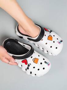 Women's Hand Made Hollow Out 3D Flower Heart Slip On Sandals - Elegant, Versatile, Breathable, Suitable For Outdoor Walking, Beach, Fashion All Seasons Spring, Summer, Fall - White - View 3