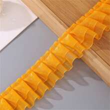 5m Double-Layered Chiffon With 4cm Ruched Lace Edge, DIY Clothing & Home Textile Decorative Trim - Multicolor - View 18