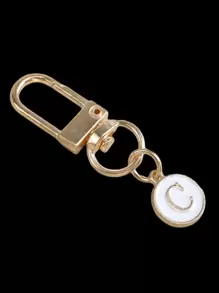 HAILIAN A Bag Pendant Designed Based On English Letters, With A Fashionable And Simple Style, Suitable For Halloween Costume Matching, Suitable For College Students And Elementary School Students Bag Pendant, Car Keychain, Birthday, Holiday, Back To School Season, Halloween Small Gifts
