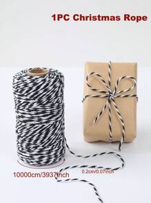 1 cuộn dây thừng gói hộp quà Giáng sinh tự làm dài 85m/100m, dùng cho tiệc sinh nhật, ngày lễ, đám cưới, Giáng sinh, năm mới, dây đóng gói quà tặng, trang trí treo cây thông Noel, dây treo thẻ, dây trang trí đa năng cho mọi hoạt động, dây thừng dệt thủ công tự làm, dây đóng gói quà tặng năm mới - dây đóng gói - Xem 16