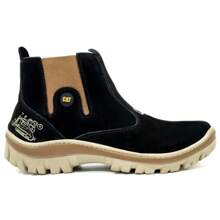 Nubuck Boot With Reinforced Tractor Sole S/B - màu đen - Xem 5