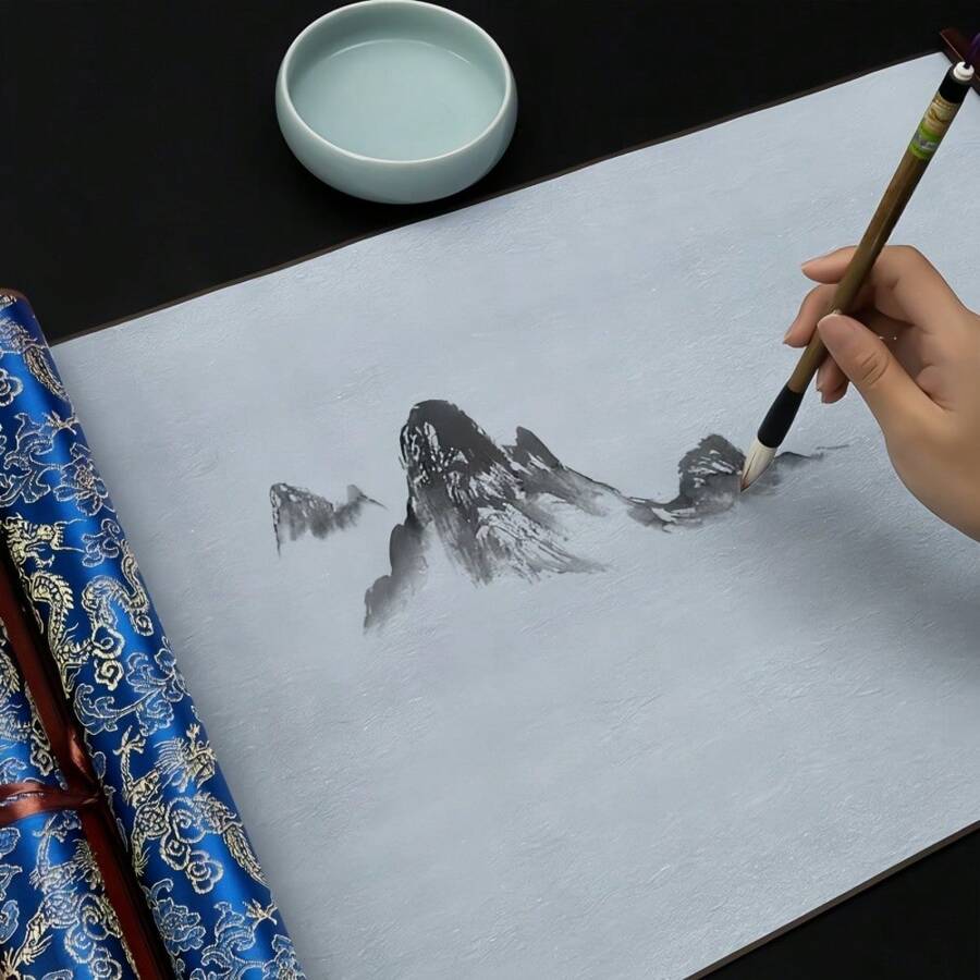 Water Writing Cloth Set, Reusable Water Drawing Pad For Chinese Calligraphy Practice, Includes Water Brush And Tray - Water Writing Cloth Set - View 1