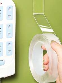 1 Roll Multi-Functional Nano Tape, Painless Hook-And-Loop, Transparent High Viscosity Double-Sided Nano Tape - Transparent - View 1