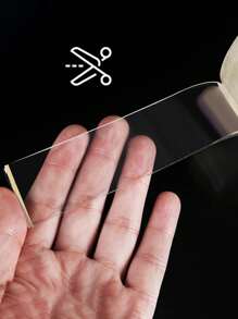 1 Roll Multi-Functional Nano Tape, Painless Hook-And-Loop, Transparent High Viscosity Double-Sided Nano Tape - Transparent - View 5