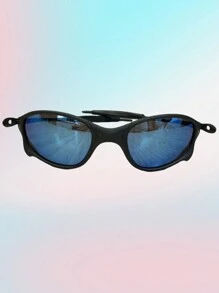 Inspire Juliet Double XX Metal Squared Sunglasses Various Iron Stems Uses For Men And Women - 藍色 - 查看 1