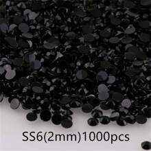 1000pcs Flat Back Resin Rhinestones, Resin Crystals, Round Flat Bottom Resin Gems, For Accessories, Shoes, Clothes, Cosmetics, Bags, Handmade DIY Art Decorations