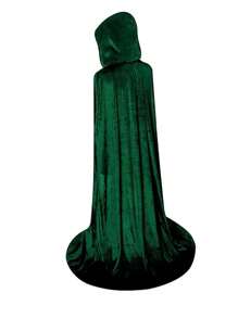 1pc Halloween Velvet Cloak Witch Demon Robe Cosplay Costume Party Stage Prop - Multicolor - View 3