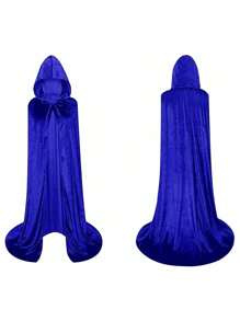 1pc Halloween Velvet Cloak Witch Demon Robe Cosplay Costume Party Stage Prop - Multicolor - View 8