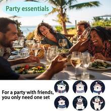 1 bộ/4/6 chiếc Giáng sinh Bộ đế lót ly bùn tảo cát hoạt hình gấu trắng dễ thương - Cốc lót cốc, đế lót ly cà phê - Lý tưởng để trang trí nhà và nhà hàng, quà tặng sinh nhật đẹp hoặc ngày lễ, trang trí bàn, khay đệm lót bàn ủi, trang trí ngày lễ, trang trí phòng, trang trí nhà cửa , Trang trí văn phòng, Trang trí tiệc theo chủ đề - Nhiều màu - Xem 8