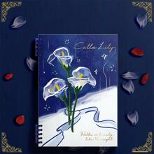 1 个 A5/B5/A4 笔记本，60 张，可拆卸笔记本，练习本，办公和学习用品，返校用品，漂亮的花朵封面，非常适合学生，返校用品返校 - 混色 - 查看 13