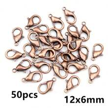 50 件合金龙虾扣挂钩，适用于项链、手链、链条、DIY 珠宝制作配件 - lobster clasp - 查看 21