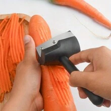 1pc Multifunctional Spiral Slicer, Vegetable Flower Cutter For Cucumber, Carrot, Creative Kitchen Tool - Black - View 6