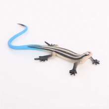 1pc Realistic Wild Animal Lizard Model - Iguana, Basilisk, Chameleon Static Solid Decor Toy, Hand-Painted Color May Vary, Random Delivery - Multicolor - View 18