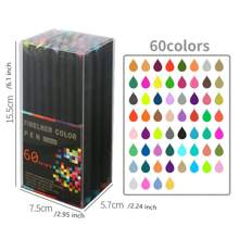12-100Pcs/Set Art Colored Pens Point Pens For School Office Adult Coloring Book Journals Drawing Doodling Art Markers Fine Tip Drawing Fineliner For Journaling Writing Note Office Back To School