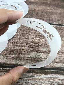 25 cái/bộ Khuôn vẽ nghệ thuật Latte tự làm cho Lễ Tạ ơn Giáng sinh Trà sữa, Khuôn vẽ bột ca cao nướng, Khuôn phủi bụi, Khuôn vẽ sơn phun Quà tặng Giáng sinh Trở lại trường - trắng - Xem 8