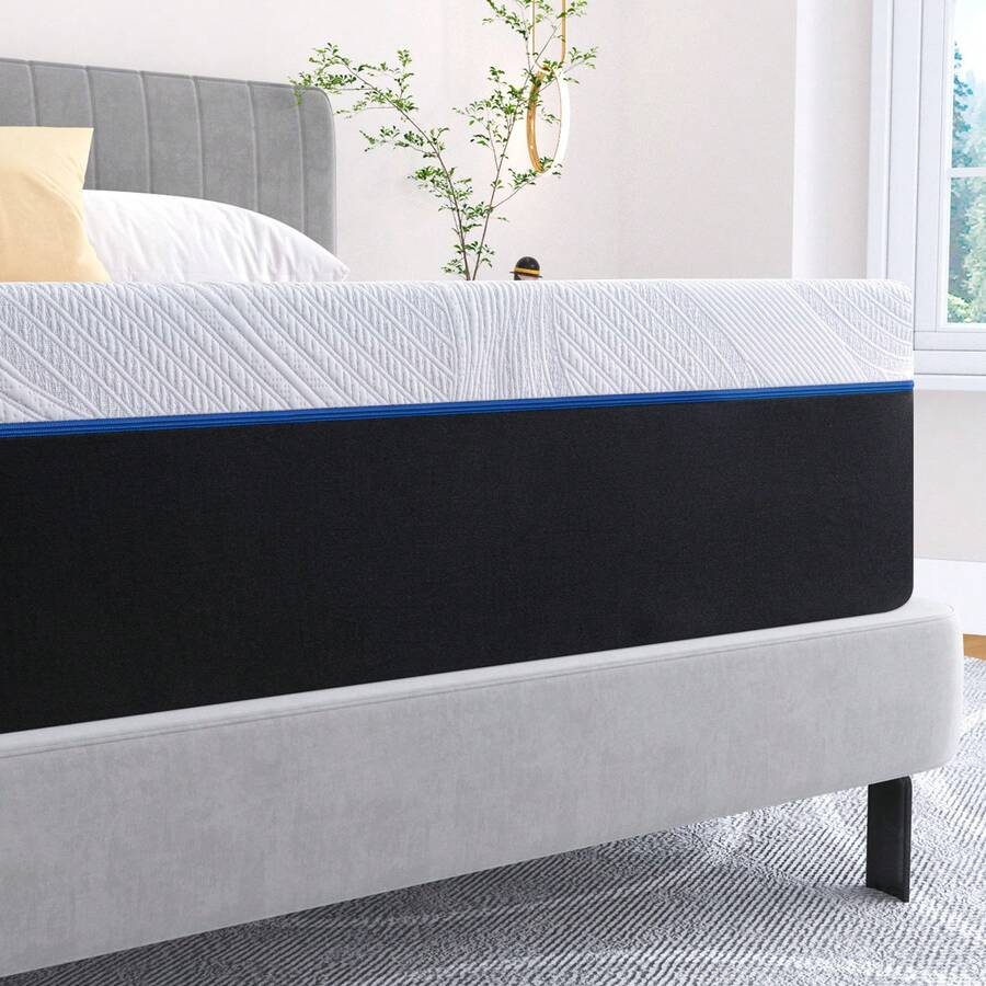 Twolike 10 Inch Queen Size Memory Foam Mattress Gel Cooling In Box