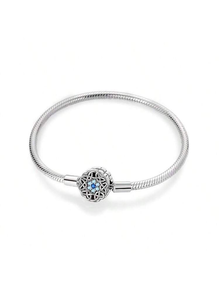 Bracciale Magnolia in argento Sterling 925 e ametista spessa, realizzato in Israele, 7,75 - Italia