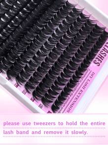 320 PIEZAS Racimos de pestañas individuales 80D Rizado D 9-16mm Kit de extensión de pestañas postizas Súper gruesas, de volumen dramático, esponjosas, ultraligeras y súper suaves, reutilizables para uso personal en el hogar o en movimiento para la vida diaria, boda, citas, fiestas, festivales de música y Halloween