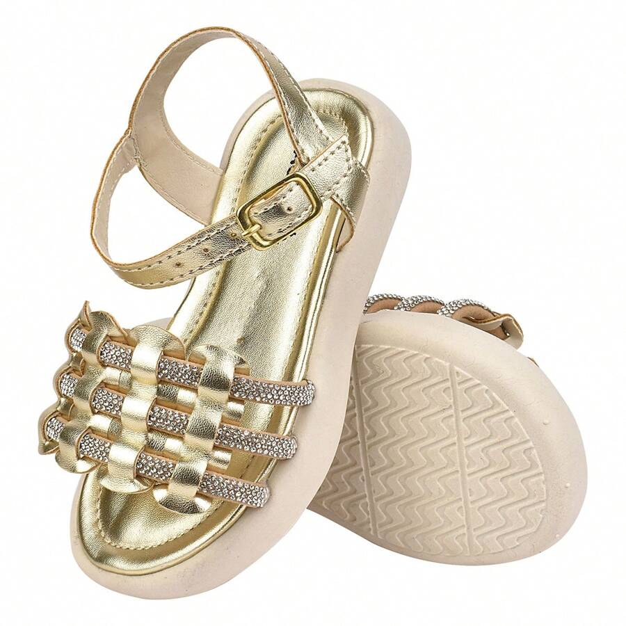 Girl's Sandal Fashion Glitter Comfortable Children's Launch Maguilu Baby - Dorado - Ver 1
