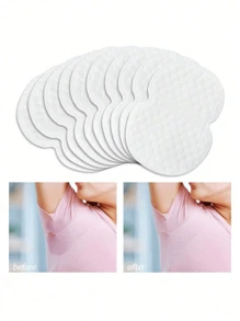 10/50/100 piezas Almohadillas absorbentes de sudor axilar - Almohadillas antitranspirantes desechables para hombres y mujeres - Mantente seco y con confianza todo el día Enfriamiento de verano, playa, viaje