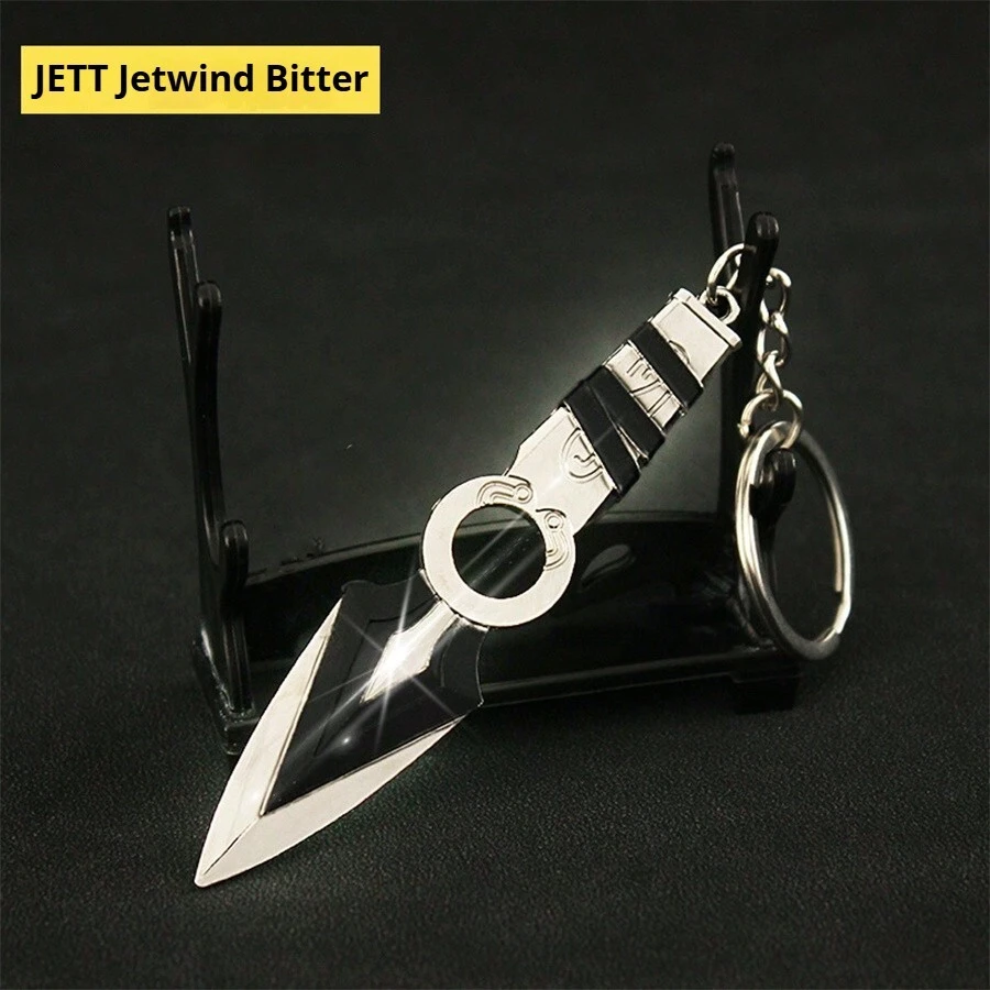 2025 Latest Valorant Peripherals - Sovereign Contract Mini JETT Kunai Model Ornament, Keychain Model Ornament, Birthday Gift, Holiday Gift, Gift Model Ornament - Multicolor - View 1