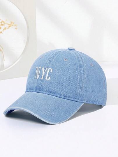 1 件刺绣纽约棒球帽，可调节，适合户外、旅行、海滩、防晒、Y2K 风格，适合年轻人