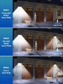 1pc 234LED Solar Lights For Outdoor With Motion Sensor, Solar Spotlight With Remote Control, 3 Modes Solar Flood Light With Extension Cord For Patio, Porch, Camping And Backyard