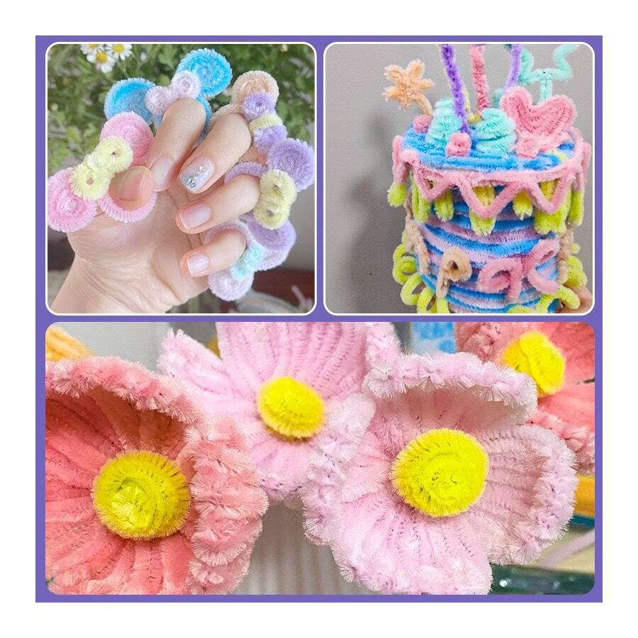 Colourful Macaron Hair Root Encrypted Handmade Hair Root Twisted Stick ...