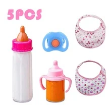 Set de 2/3/4/6 biberones y botellas de jugos pequeñas mágicas de muñecas bebé, juego de biberones y botellas de jugo de muñeca, biberones mágicos con líquido que desaparece, botellas de leche y jugo raras, biberones mágicos con líquido que desaparece, juguetes para niños, adecuados como accesorios de muñecas (color y estilo aleatorios, el tamaño real es pequeño, ver referencia de tamaño en detalles, acercar con precaución si hay preocupación) - Multicolor - Ver 17