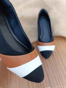 KIT 2 Pairs Salome Sandals Flat Pointed Toe Comfortable Elegant Casual Women's Black White Caramel Jeans Moda Gringa Promotion - 藏蓝色 - 查看 4