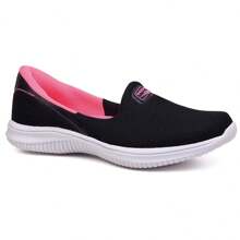 Women's Orthopedic Sneakers Calce Fácil Without Laces Spur Launch - 黑 色  粉紅色 - 查看 2
